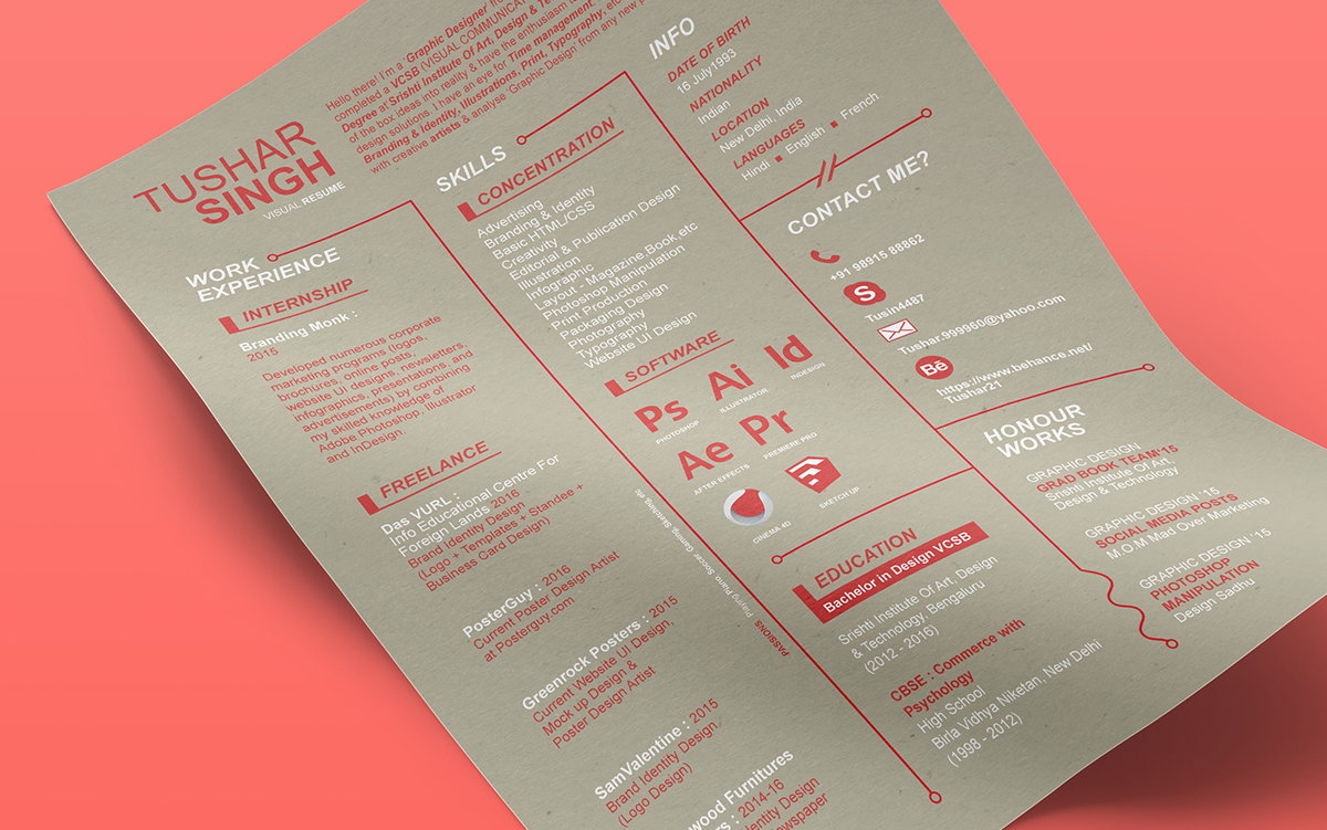 graphic design  Resume