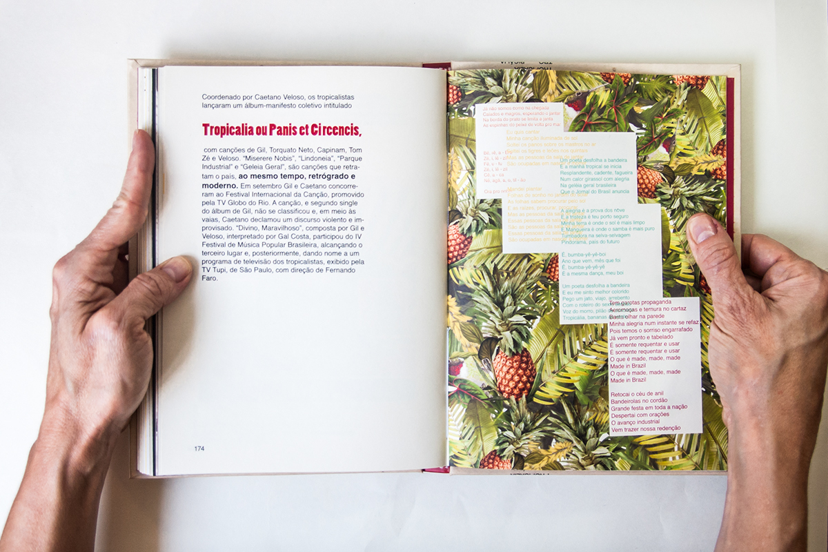 tropicalia tropicalismo Tropical Brasil design editorial editorial design  design gráfico graphic design  book Livro