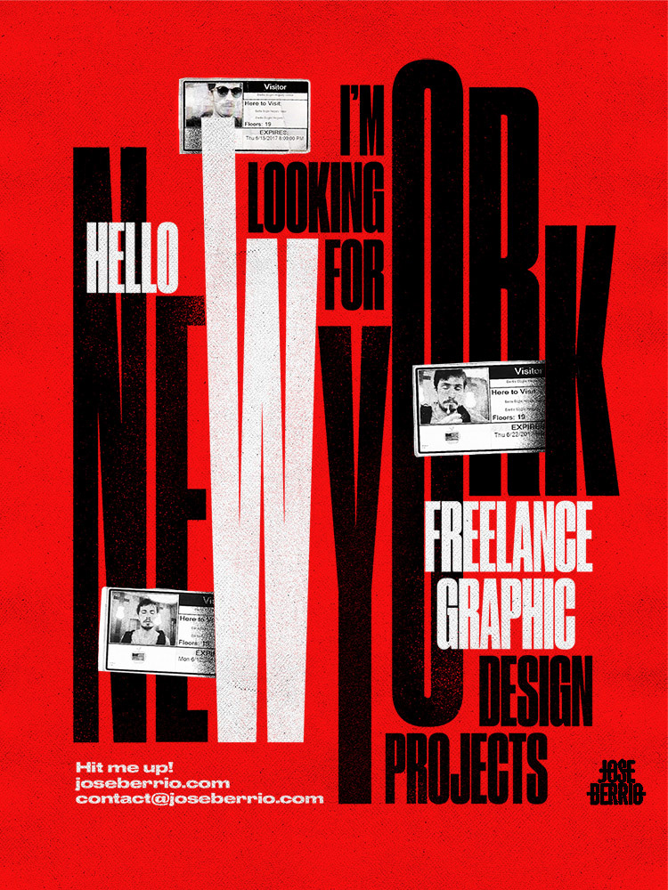 poster typographic poster grid poster movie poster self promo poster Self promotion poster jose berrio