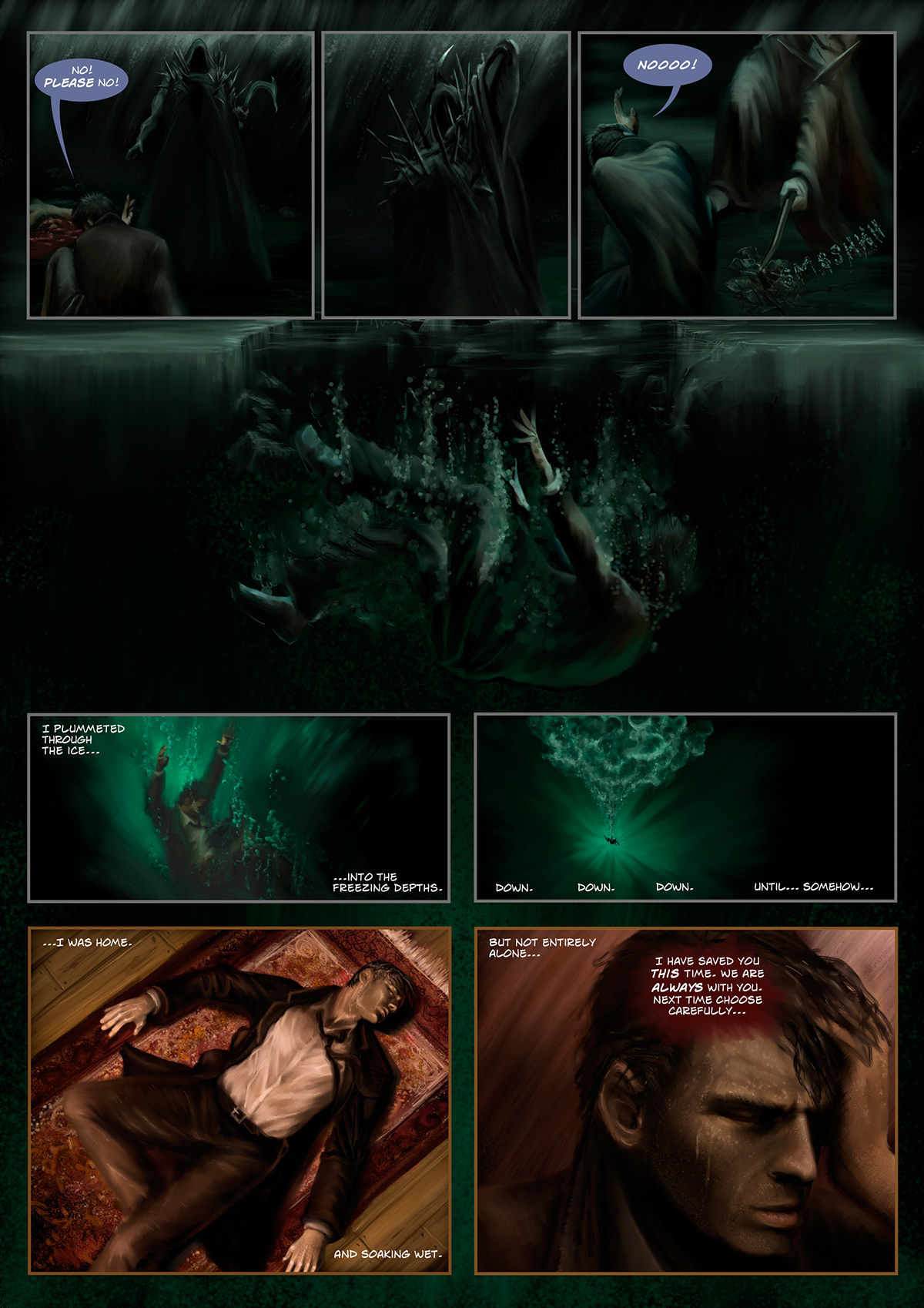 Sequential Art digital painting graphic short story