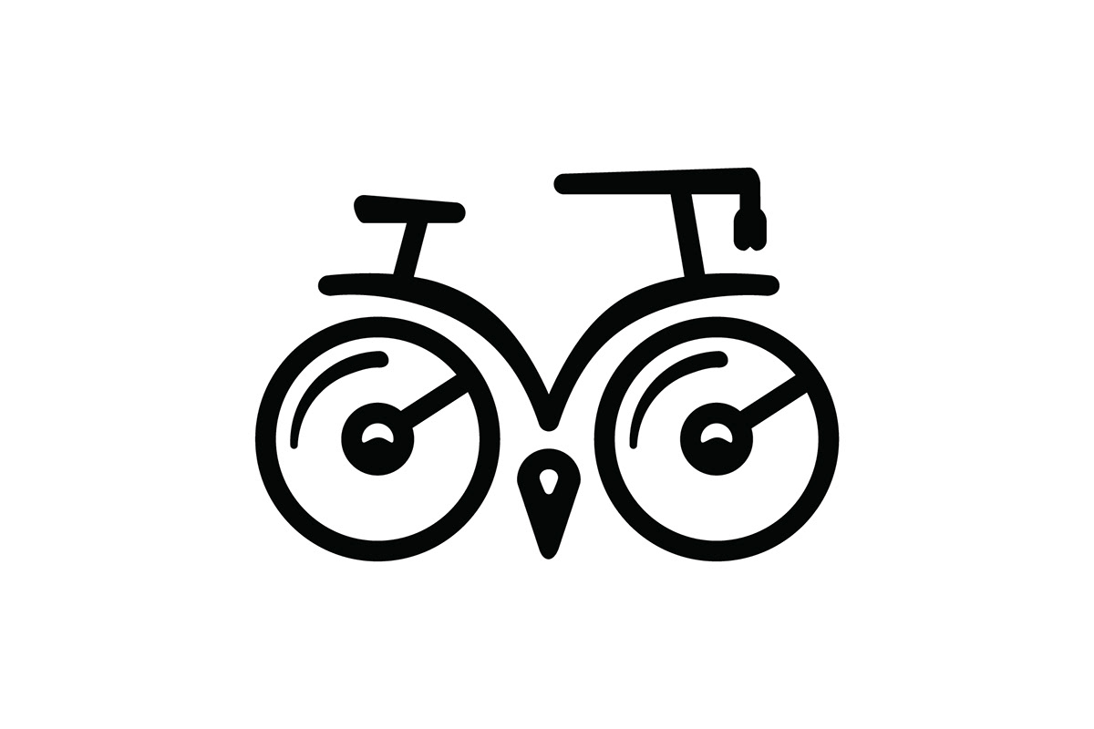 Bike Cycling design logo Logo Design monochrome owl Smart vector visual identity