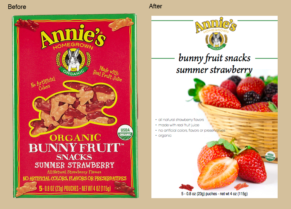 annie's package redesign