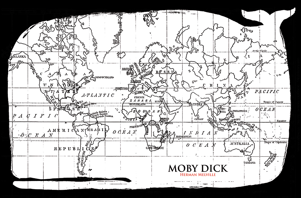 cartel Moby Dick herman melville ilustracion