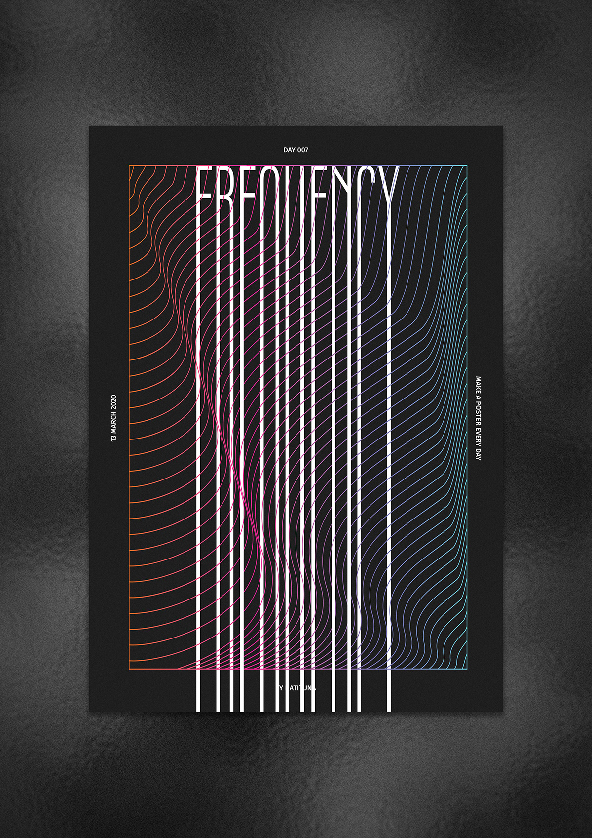 color creative Frequency graphicdesign lines minimal modern poster posterdesign typo