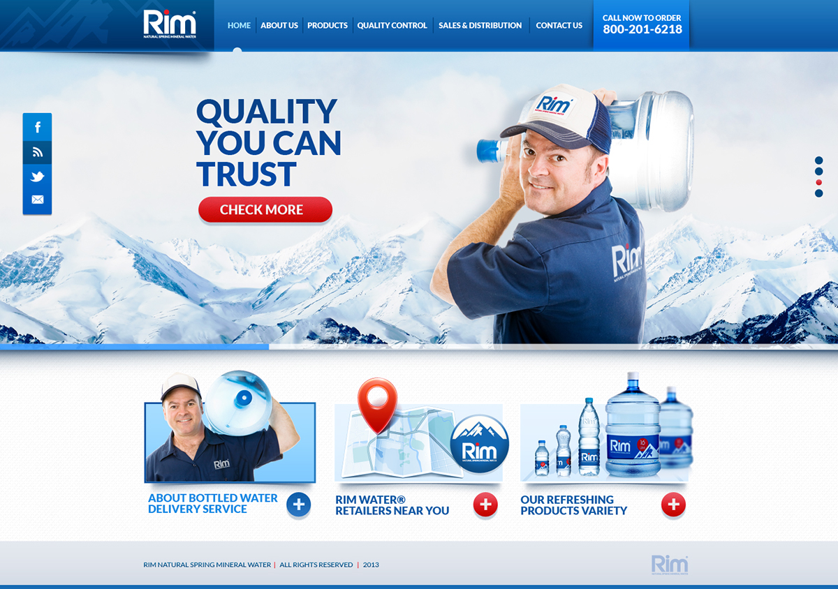 water mineral rim lebanon blue rebranding red Web identity Magical
