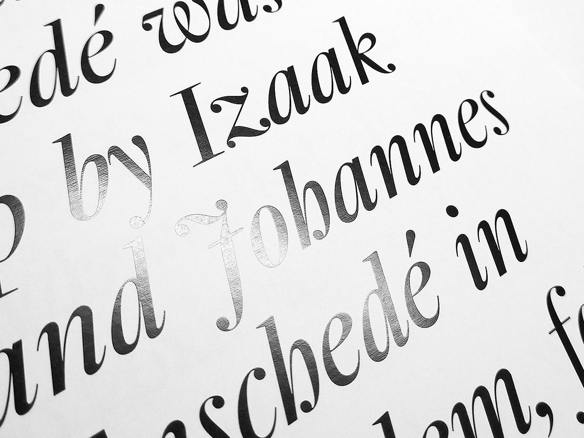 specimen type Typeface font typography   rosart Booklet brochure