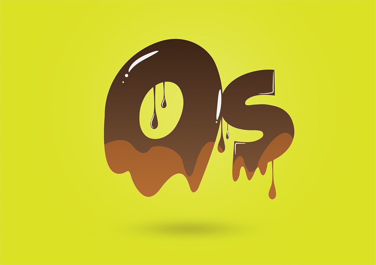 new Os logo chocolate typograph Osama