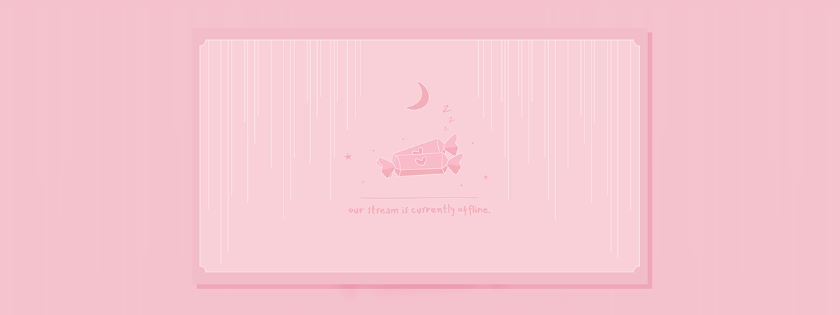 Cute Kawaii Overlay Screen - Pink