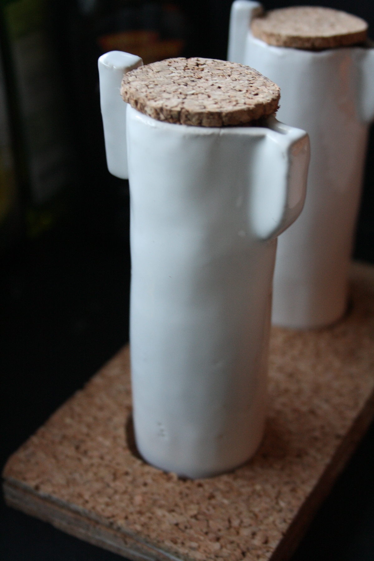 design furniture tea vinegar oil cup cork ceramics  Mug  cruet
