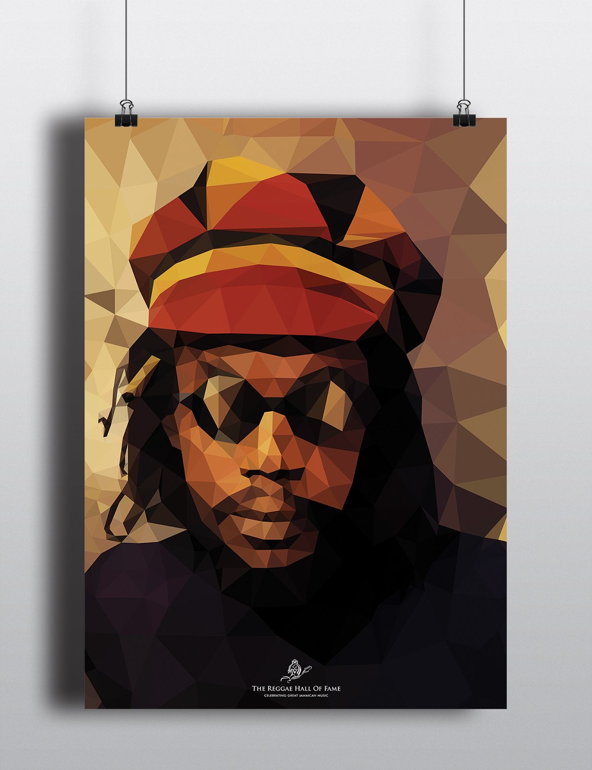 reggae poster polygon contest jamaica Daniel Sanches art peter tosh