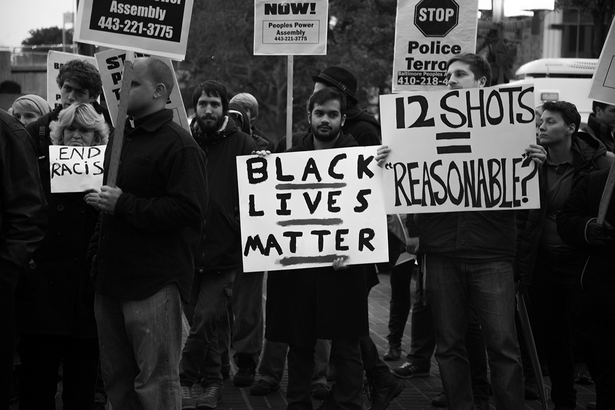 protest ferguson Baltimore Lynn Hunter Documentary  black and white BLACKLIVESMATTER