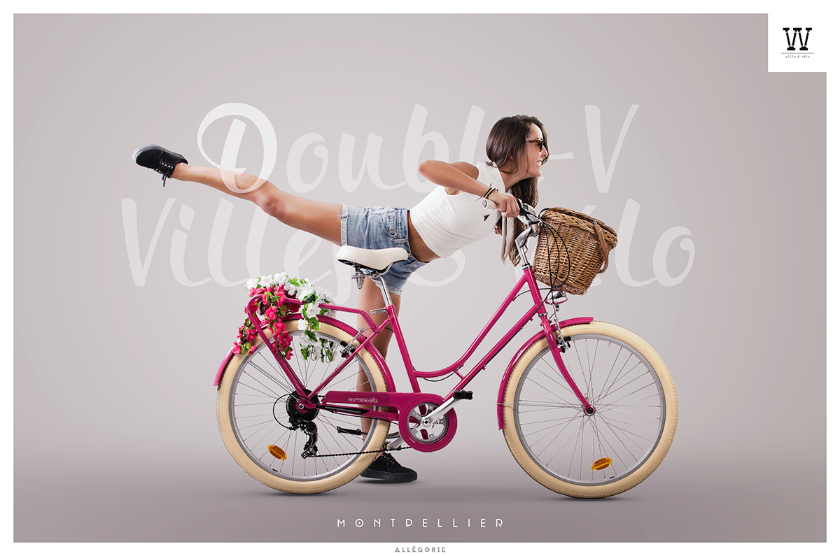 Bike Photography  lettering montpellier graphism Fashion 