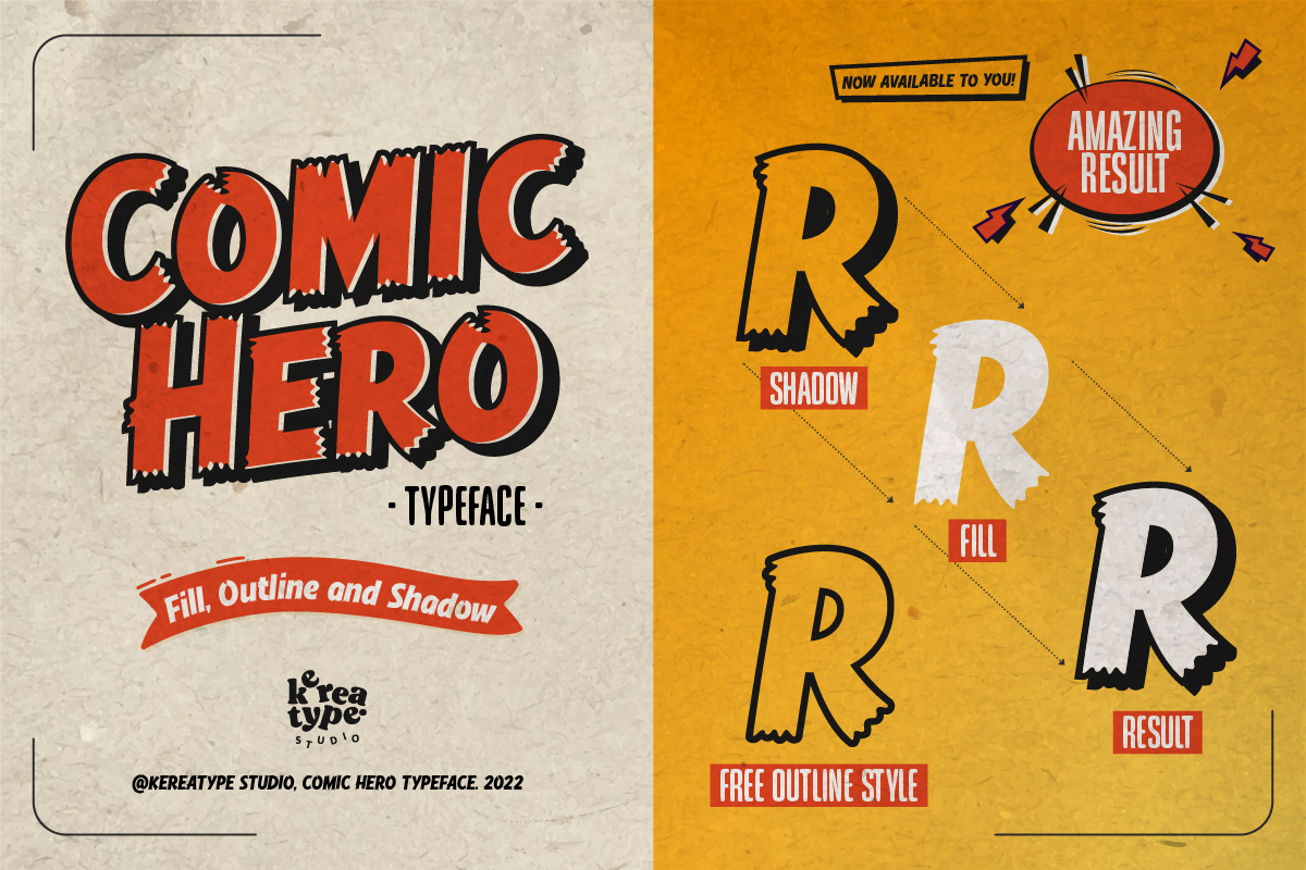 cartoon comic comic art Comic Book comics font font design fontdesign Typeface typography  