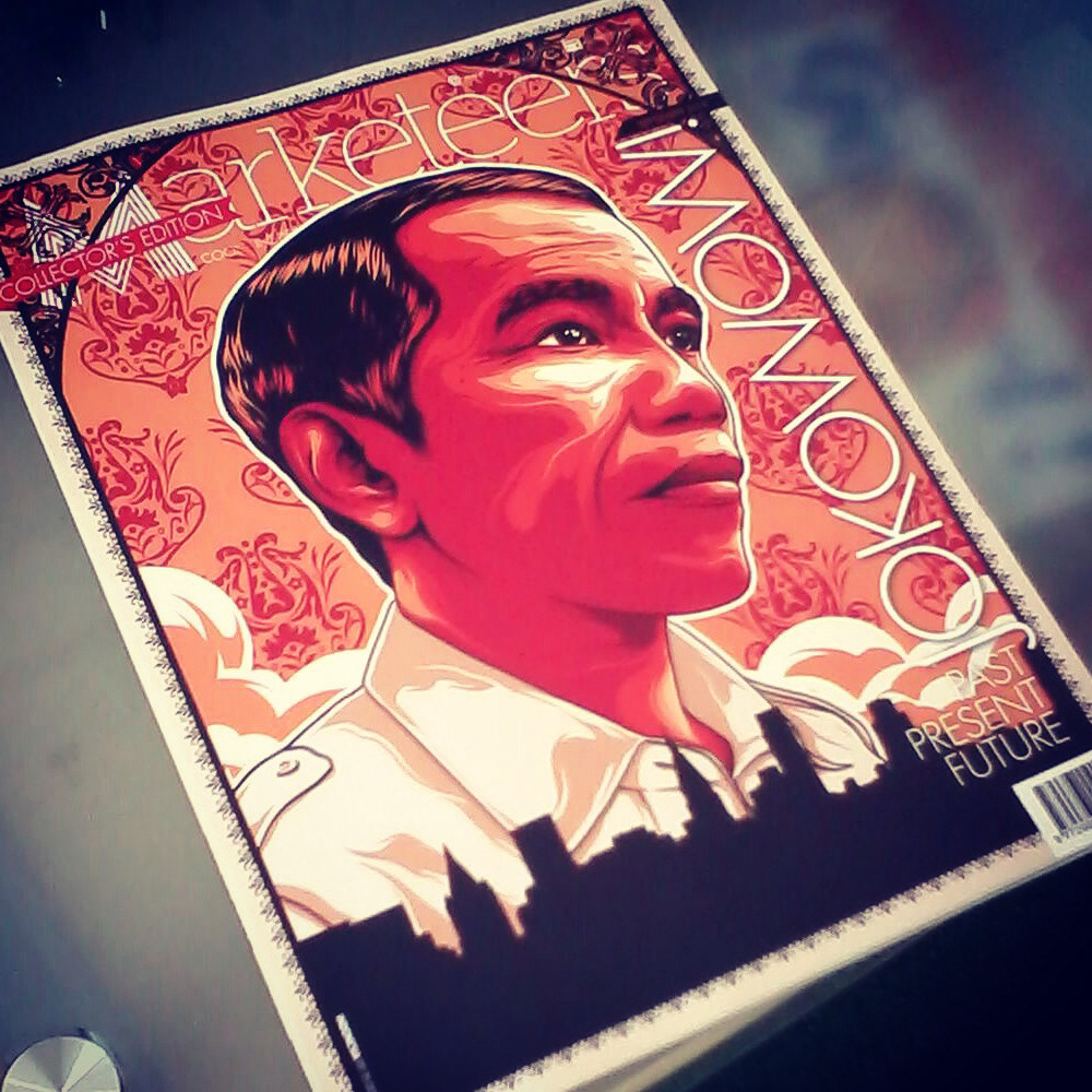 joko widodo jokowi indonesia president eggzoo semarang the marketeers magazine cover fabula presiden jokowi