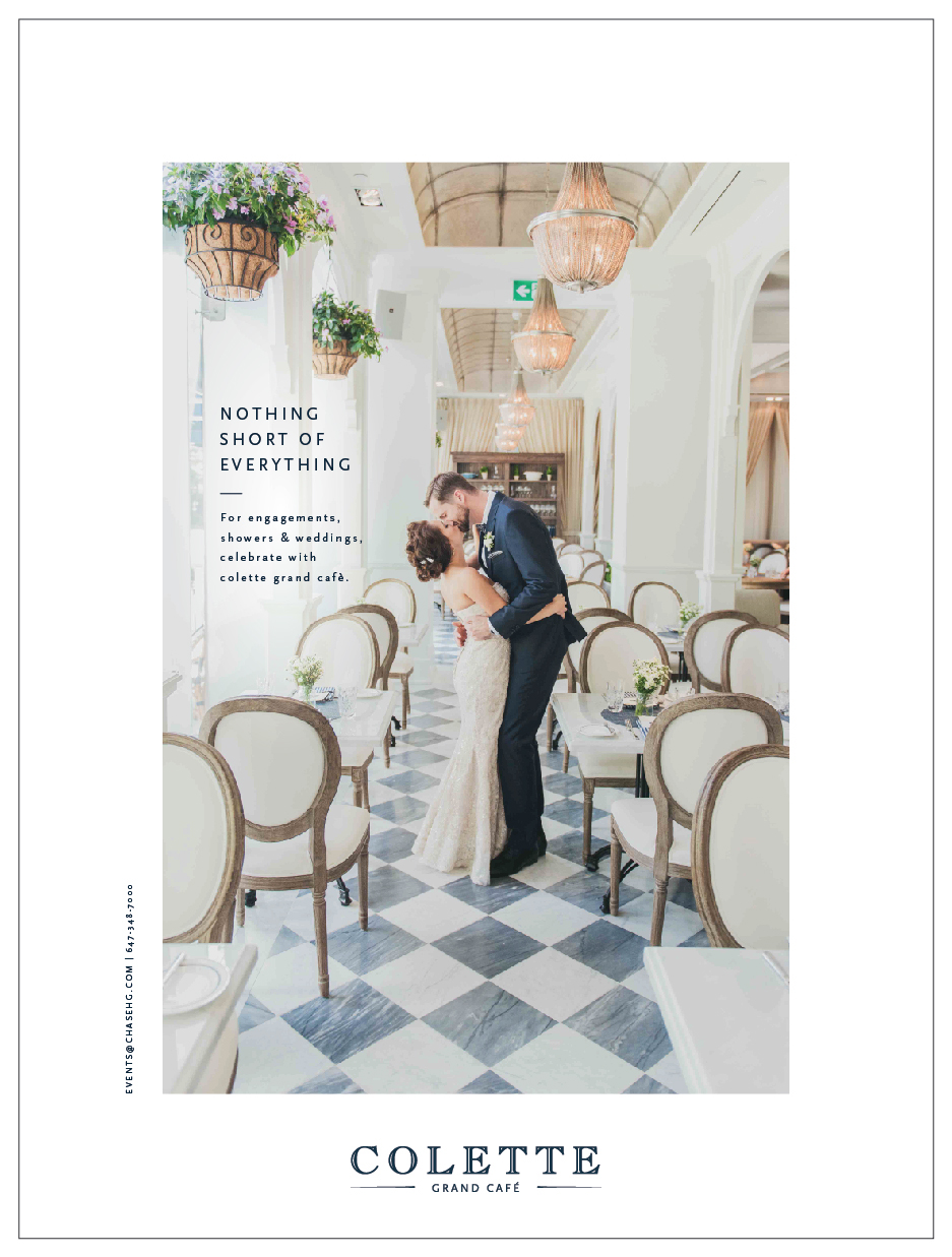 Adobe Portfolio Toronto restaurant Food  cafe design wedding magazine