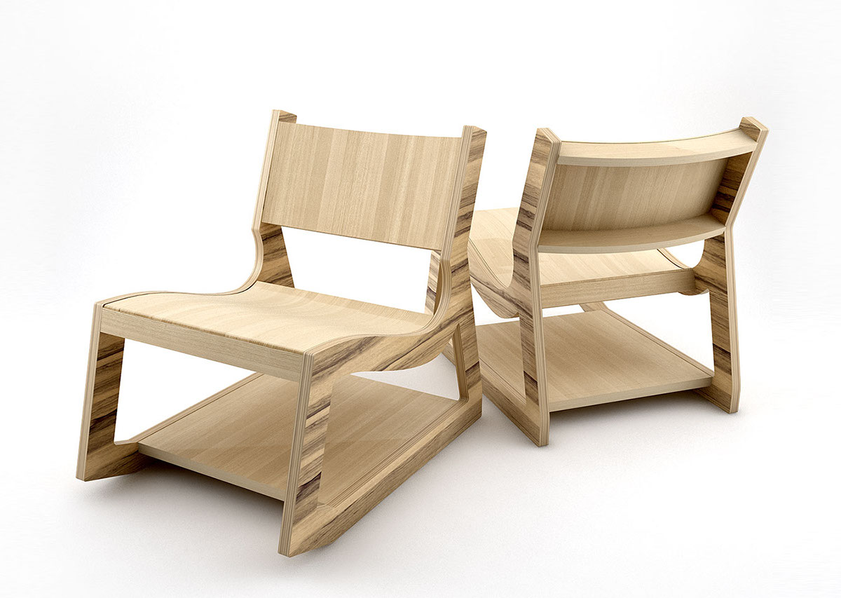 plywood chair flat pack chair plywood designer chair plywood furniture flat packfurniture flatpack furniture Flatpack chair Lounge Chair rocker plywood rocking chair