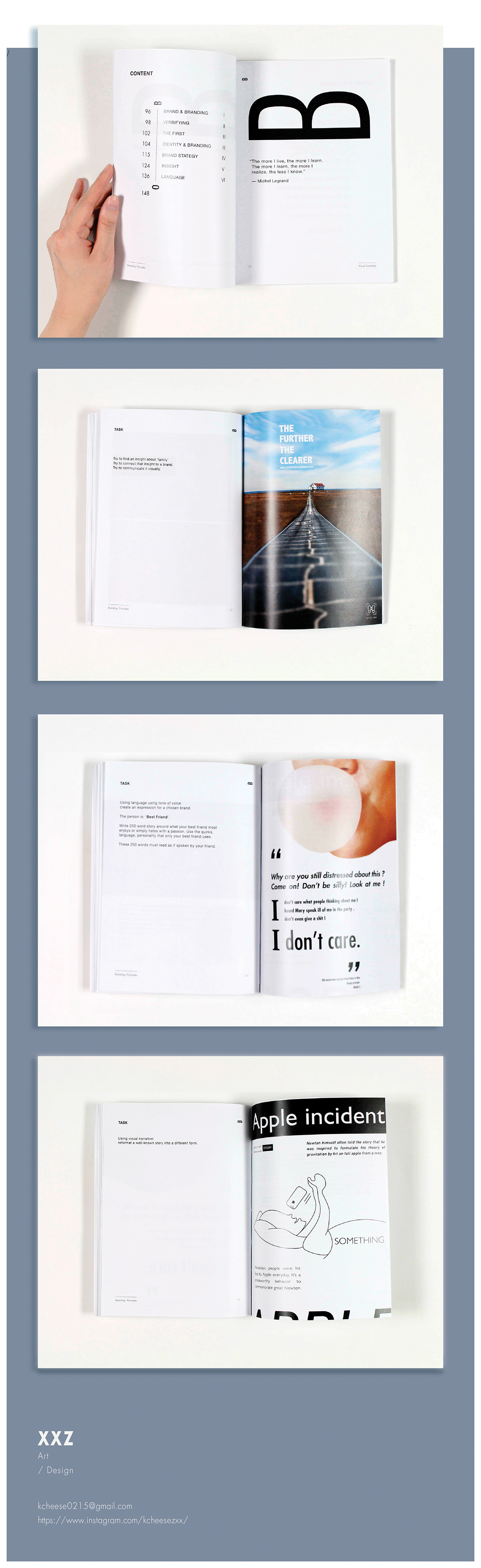 visual summary book design principle branding principle brand White