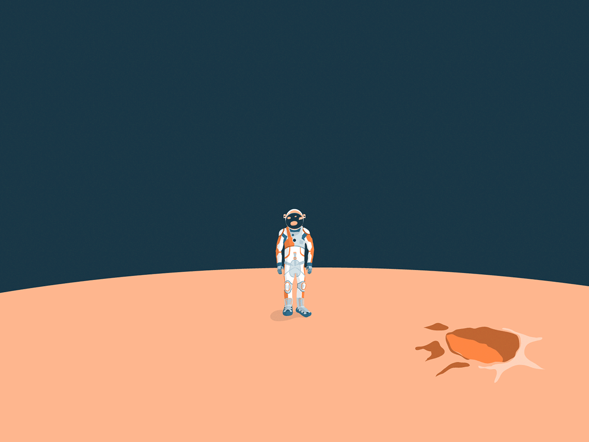 The Martian - Animated loop on Behance