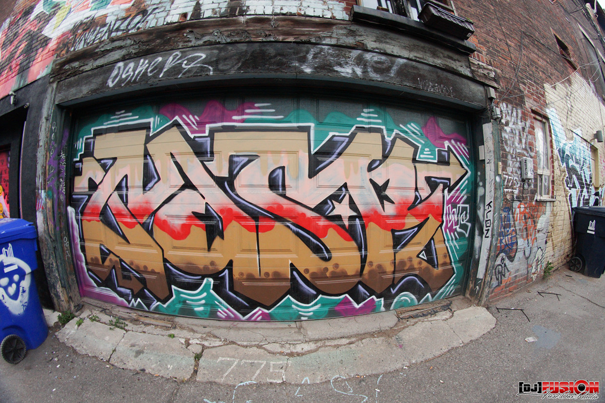 toronto graffiti Canadian Graffiti graffiti art International Graffiti Art NXNE North by Northeast Toronto Canada street arts fusebox radio broadcast wall art