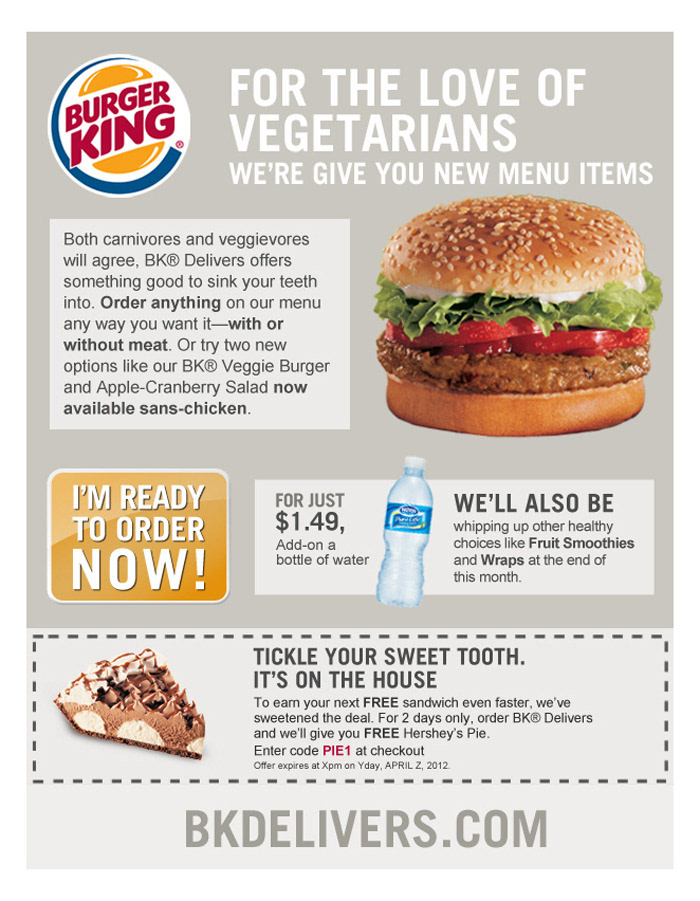 Burger King  email  delivers  email marketing  email advertisement