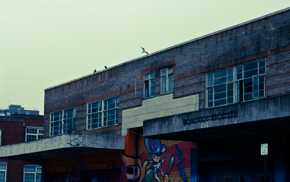 abandoned derelict Graffiti market brighton