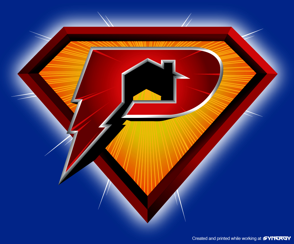 superman power hrg shirt screenprint mash-up smash-up frankenstein