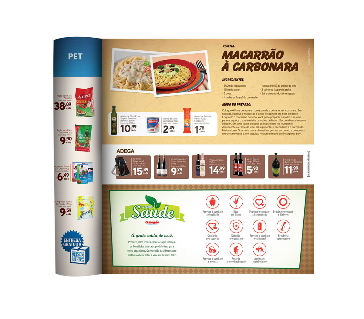 PDV supermercado saúde Icones design gráfico Blumenau flv hortfruti Galegão