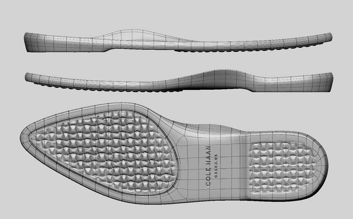 Adobe Portfolio Cole Haan Maya Zbrush footwear design footwear shoes Womens footwear rendering 3d design