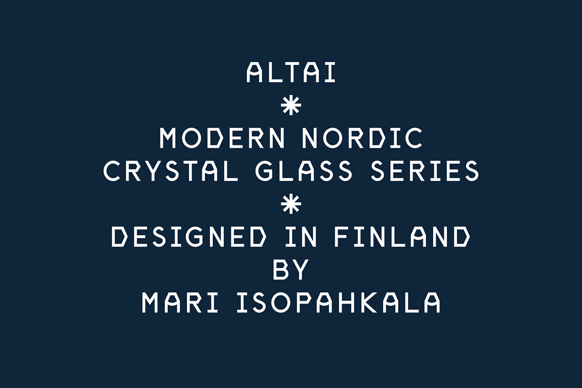 type bespoke modular mari isopahkala glass crystal sans serif