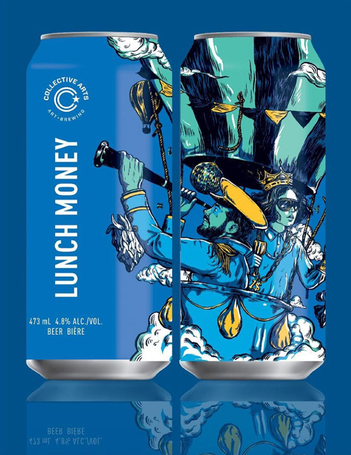 Packaging ILLUSTRATION  art beer fantasy youth Young blue