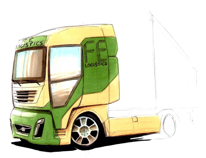 Volvo coventry university Truck concept mdes Alias Marker