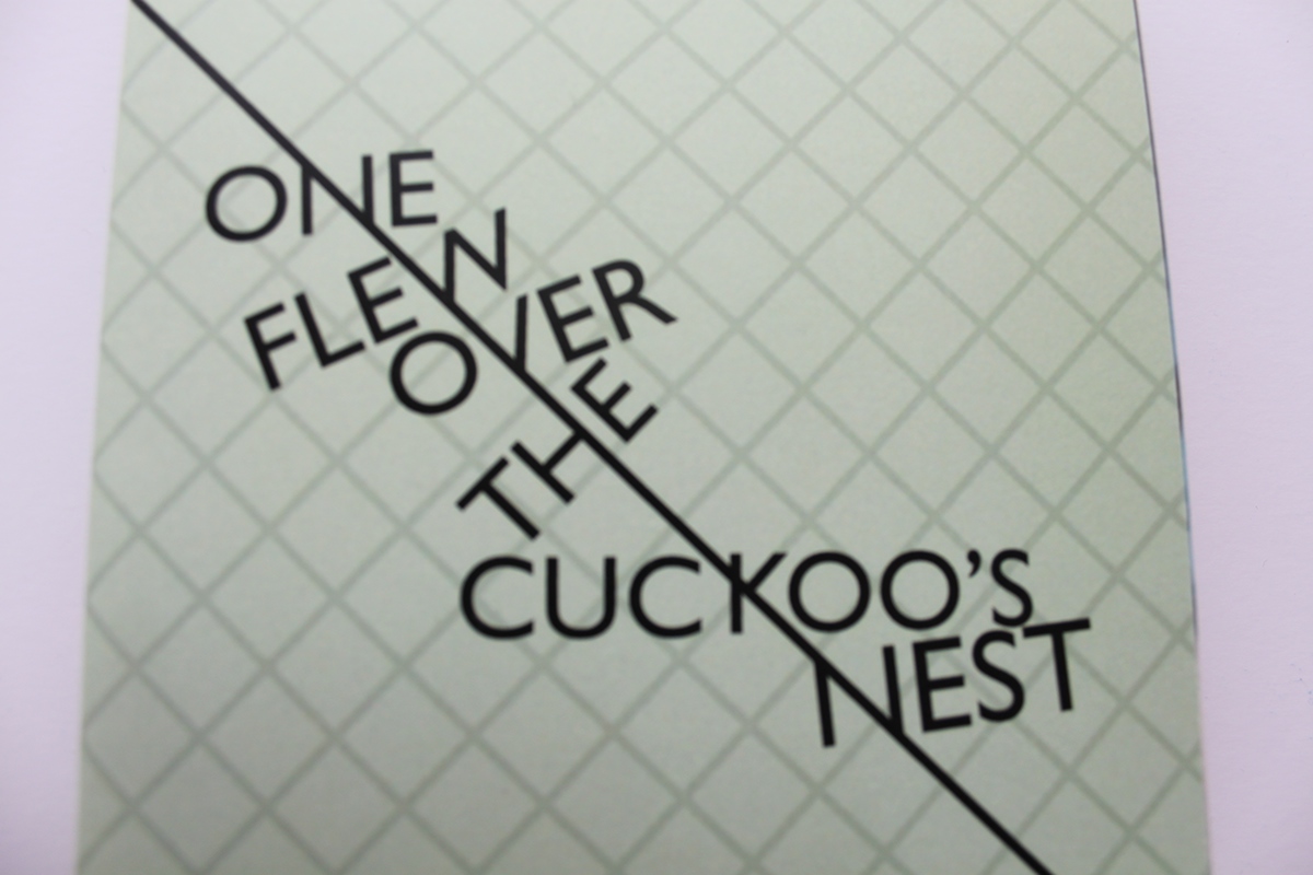 penguin puffin Competition One flew over the cuckoo cuckoo's cuckoos nest fence grid book cover mark bookmark bookcover head Calum Middleton green lines helvetica man Gill sans