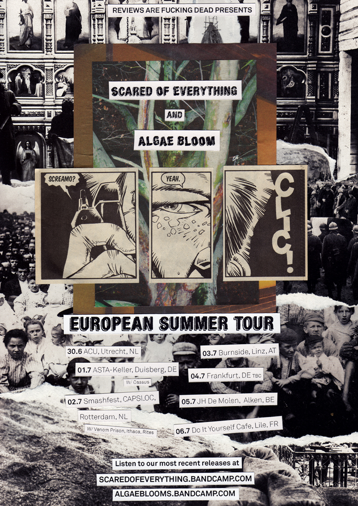 poster DIY cut and paste punk emo Screamo Tour Poster