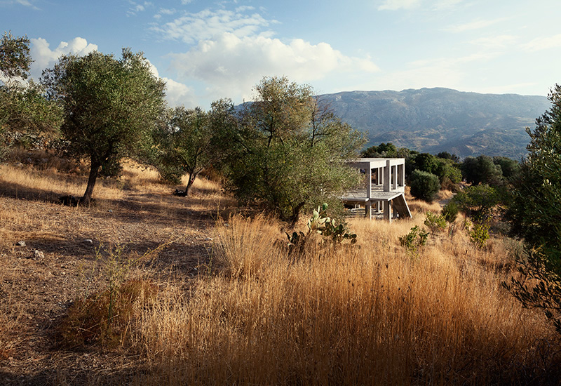 Greece crisis structure unfinished Villa abandoned concrete Nature hotel
