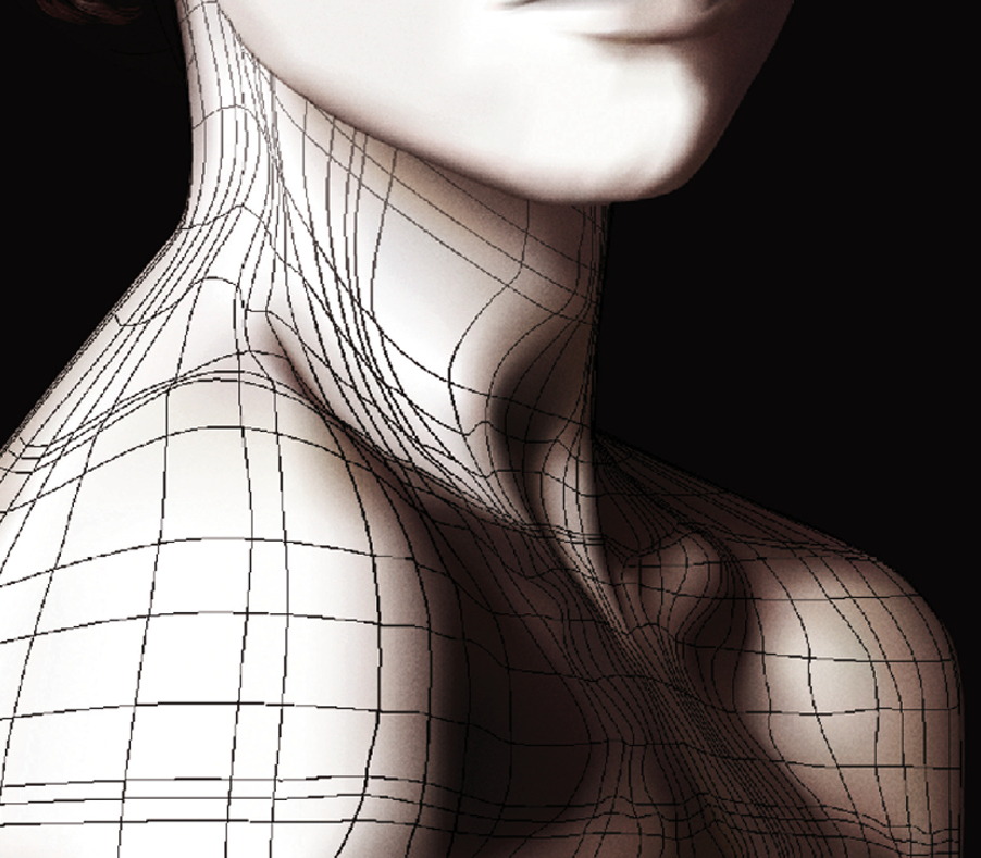 christina ricci Wednesday Addams gradient mesh photorealistic portrait Illustrator vector