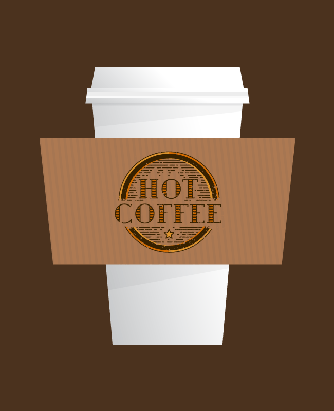 Coffee lettering cups sleeve Hot Handlettering demastrie sam