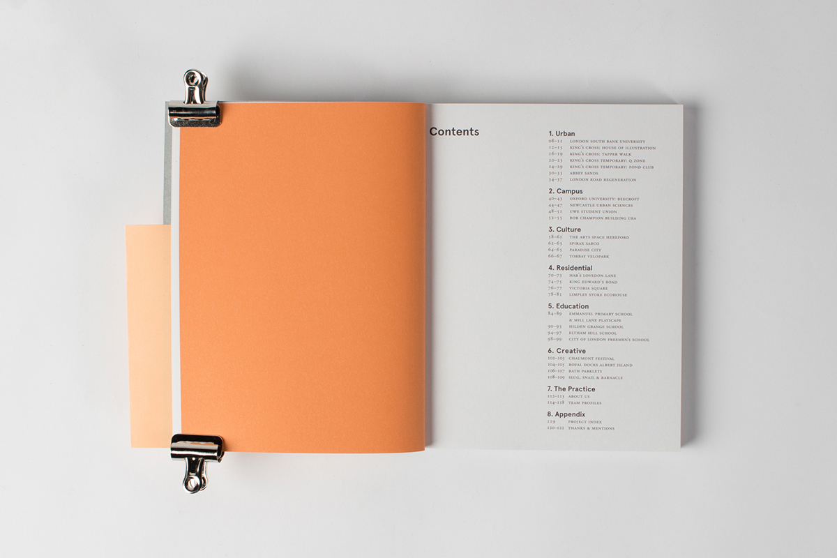 Landscape architects landscape architects book Layout orange grey perforated Label cover book cover book jacket Book Packaging binding handwritten