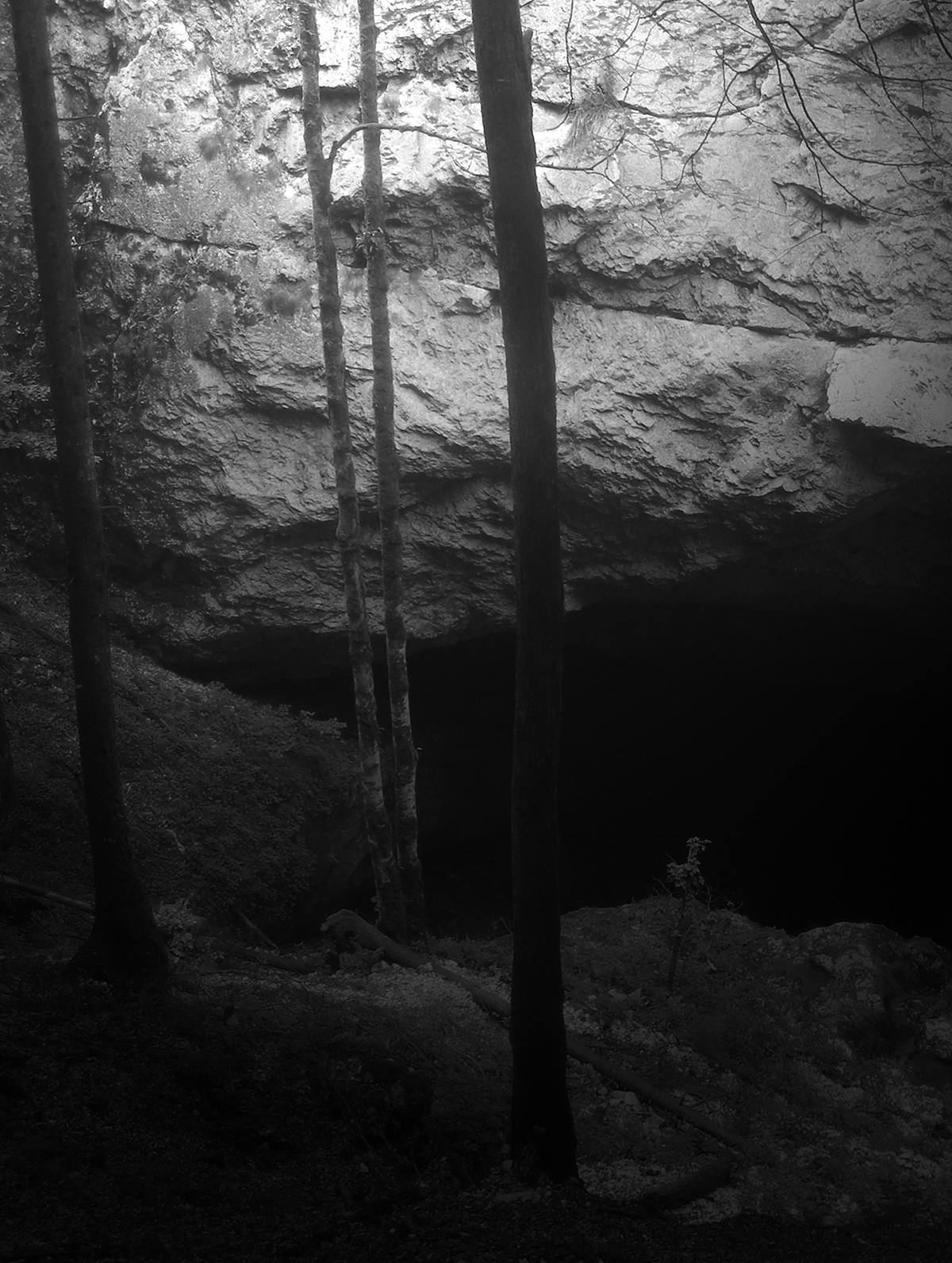 light place black and white