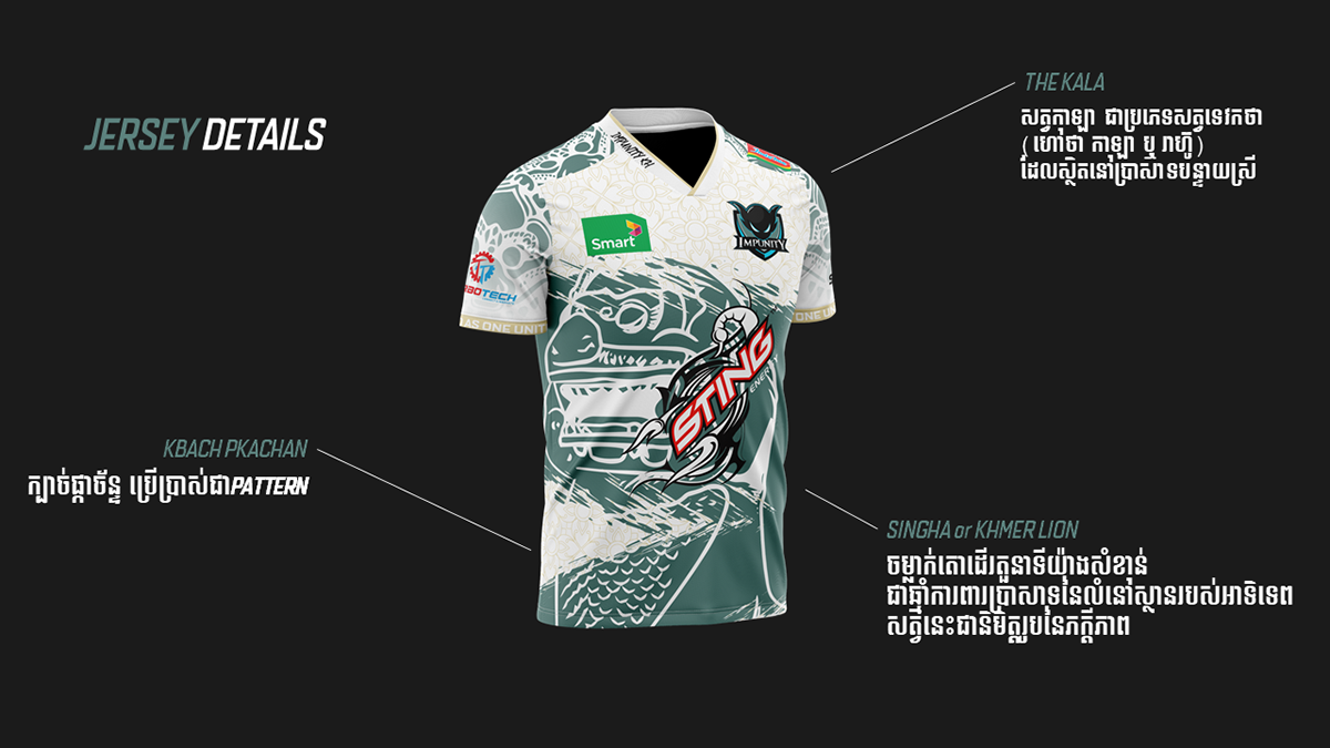 Cambodia design esports jersey merchandise Mobile Legends