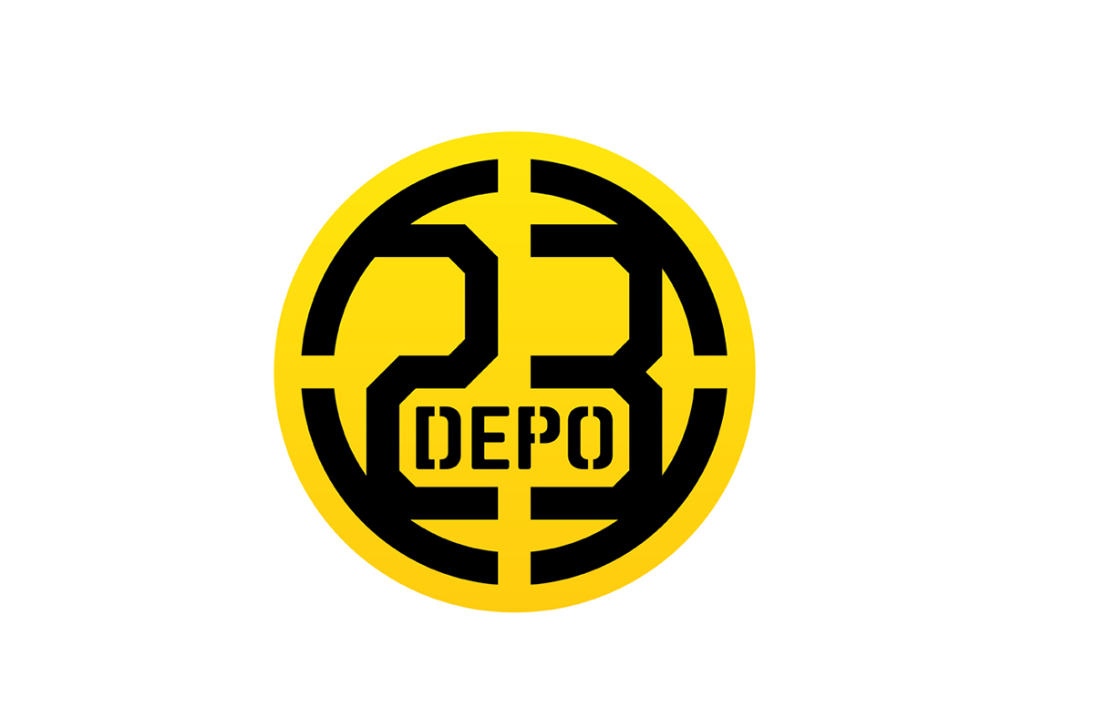 logo Logo Design bar wall visualization yellow depo Undeground