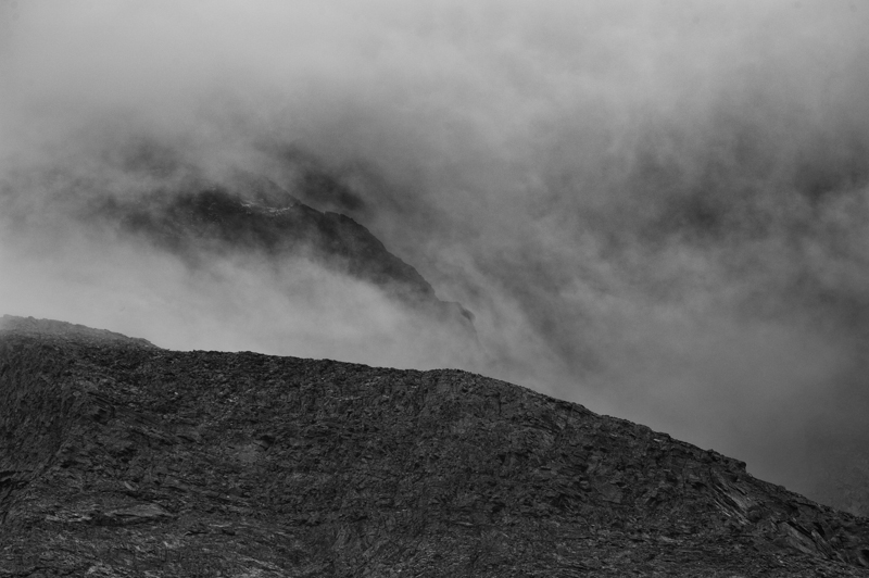 mountain black & white b&w Landscape drama clouds Sweden mystery