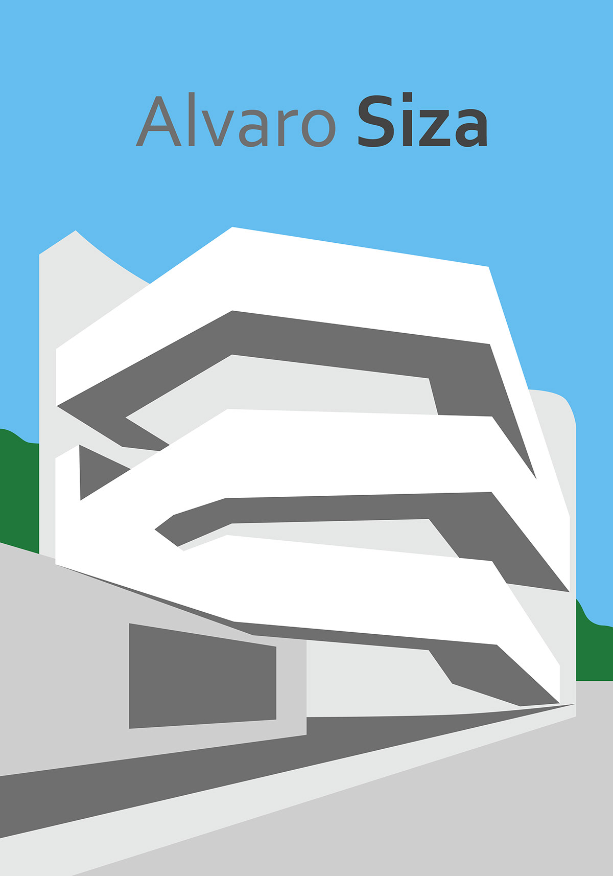 Alvaro Siza architecture poster banner designer Socialmedia Graphic Designer Adobe Photoshop графический дизайн Плакатная графика