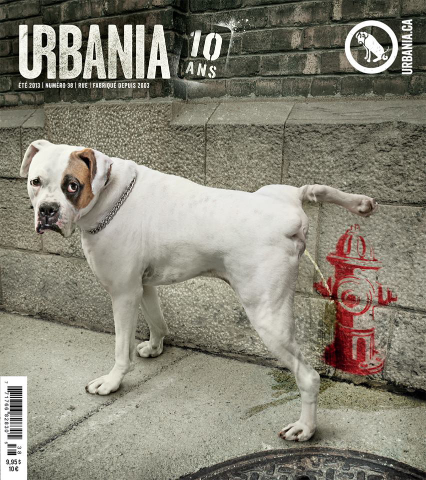 urbania TOXA magazine #38 rue Street print dog editorial offset Montreal mag