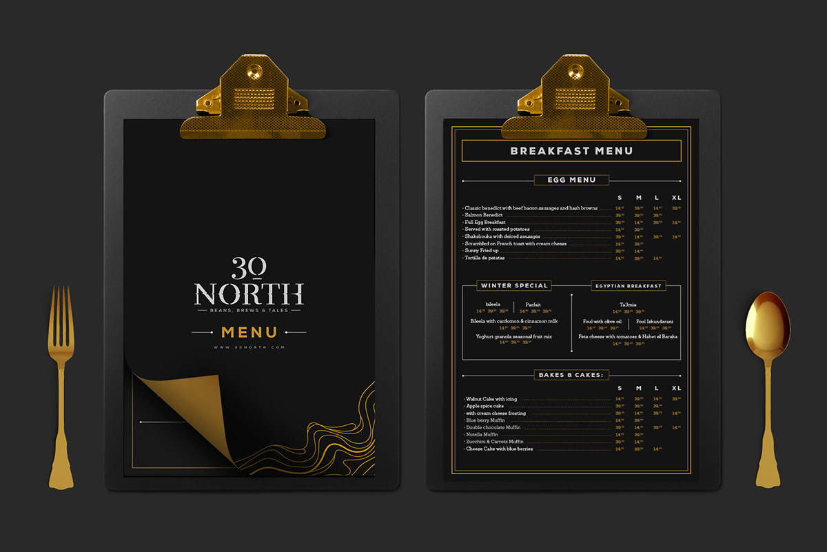 design branding  Coffee Packaging identity graphic design  cafe illustrations egypt 30 north