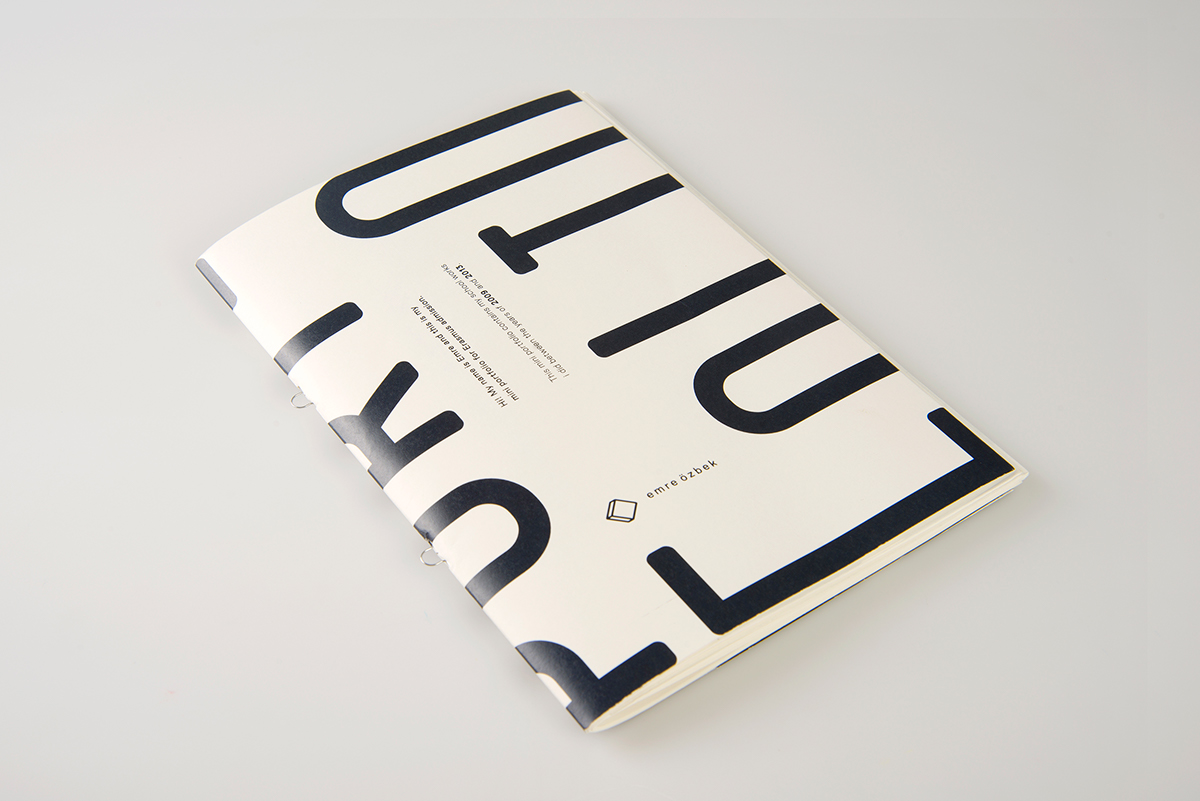 Booklet portfolio graphic design editorial