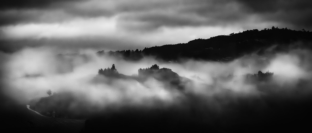 Photography  Time Lapse black and white valley Landscape mountains fujifilm fog