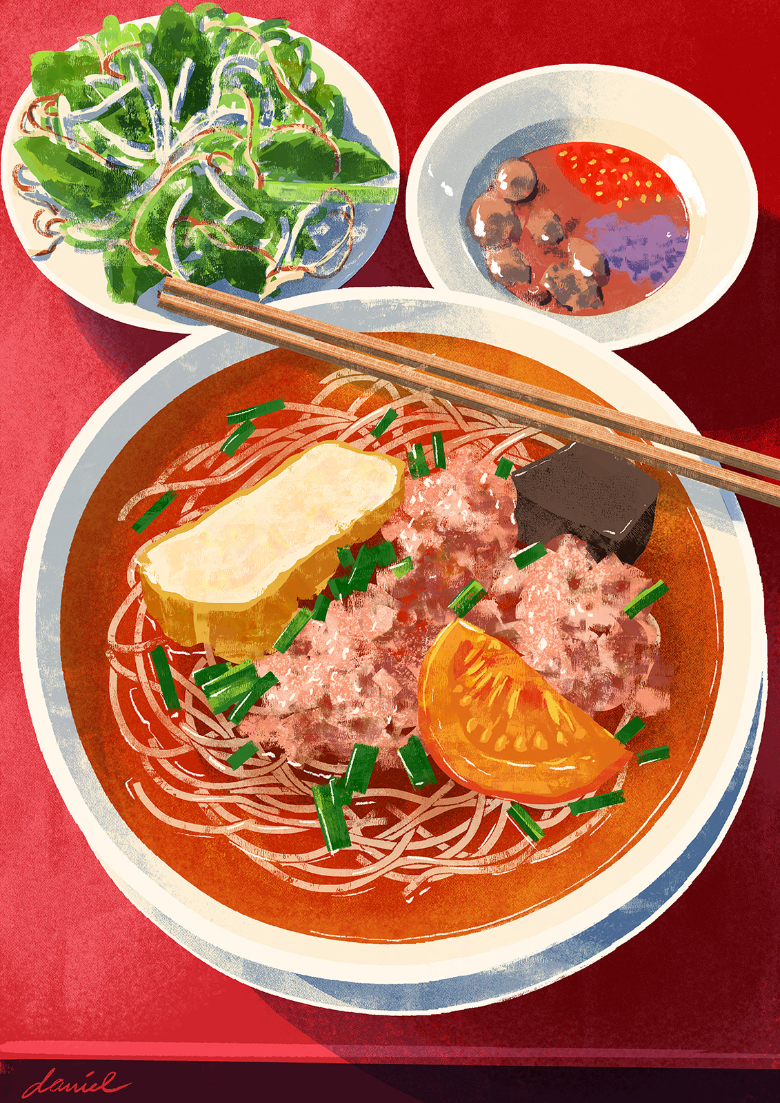 Food  food illustration ILLUSTRATION  saigon vietnam