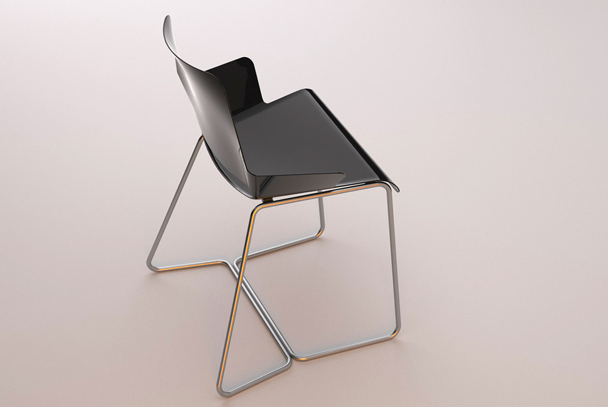 chair  fiberglass chair black chair  lightweight chair