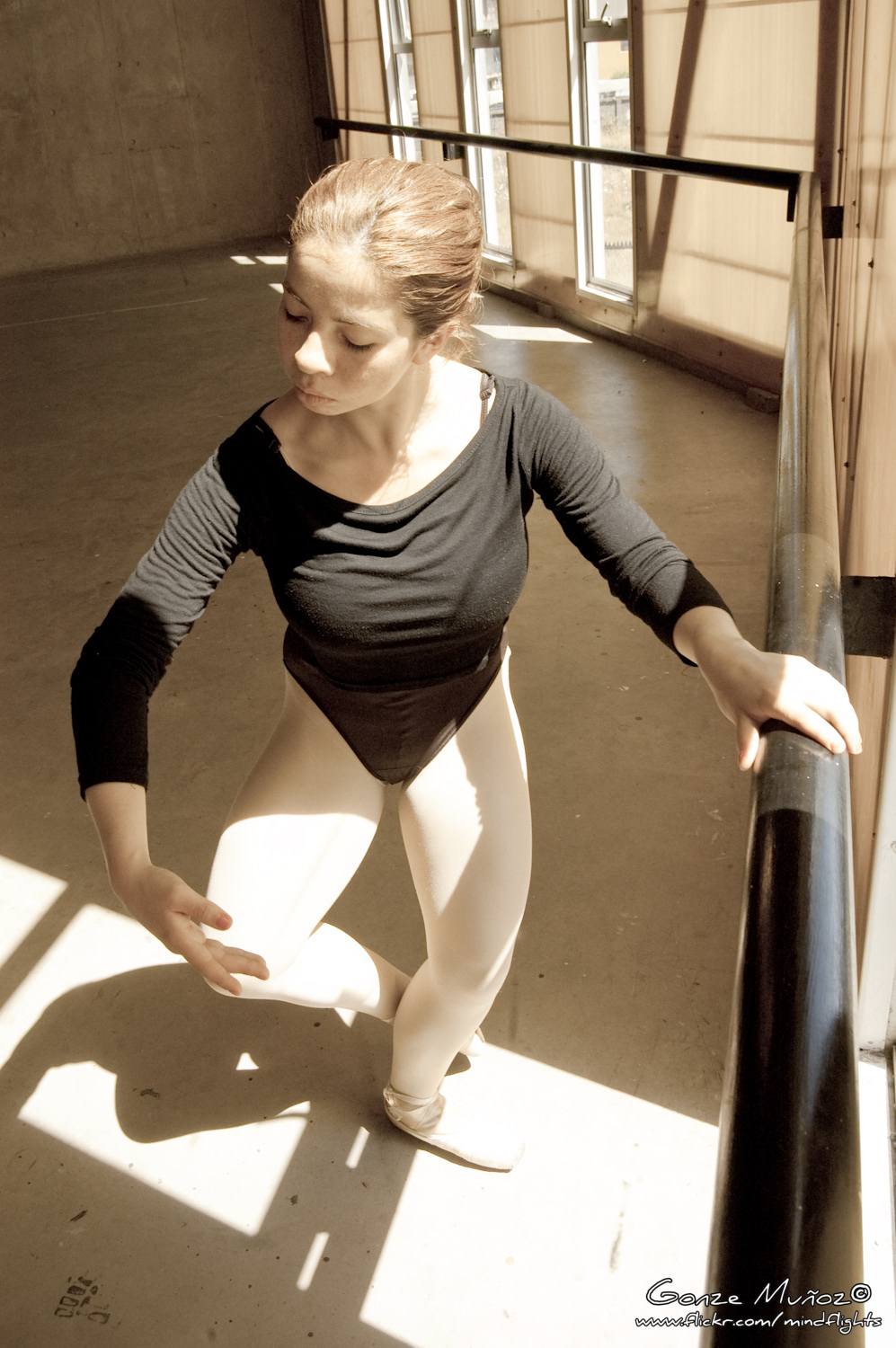 ballerina ballet girl b&w sepia shoes pointes digital