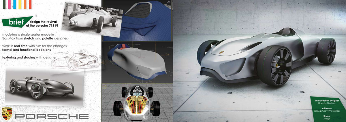 Porsche design car modeling revival